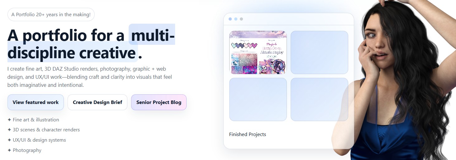 Art Portfolio Screenshot